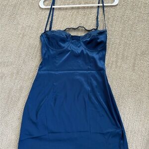 Elegant Navy Blue Dress